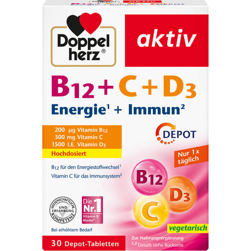 Doppelherz B12+c+d3 Depot, 30 St TAB