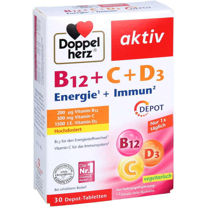 Doppelherz B12+c+d3 Depot, 30 St TAB