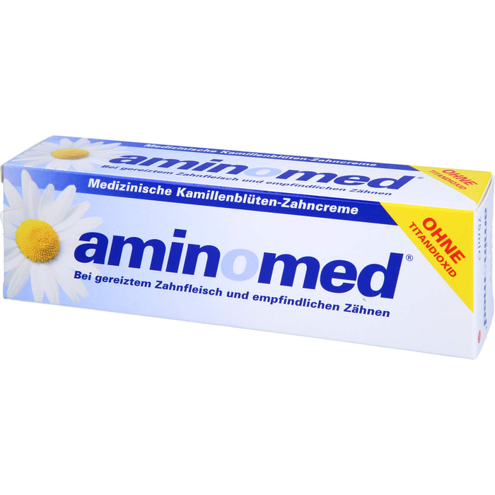 aminomed Kamillenblüten Zahncreme ohne Titandioxid, 75 ml Toothpaste