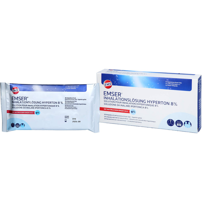 Emser Inhalationslösung hyperton 8%, 20 pcs. Ampoules