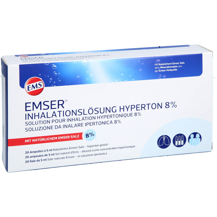 Emser Inhalationslösung hyperton 8%, 20 pcs. Ampoules
