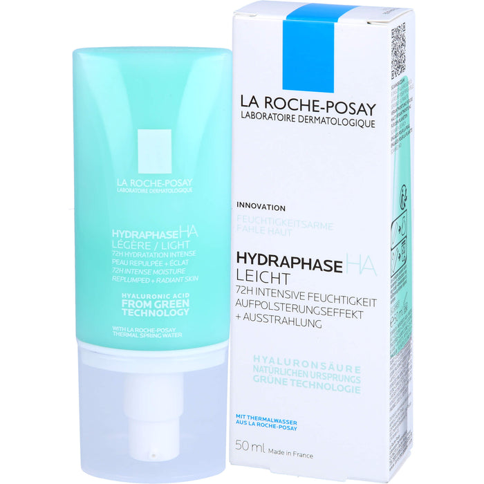 La Roche-Posay Hydraphase HA Leicht 72h intensive Feuchtigkeitspflege mit Aufpolsterungseffekt, 50 ml Crème