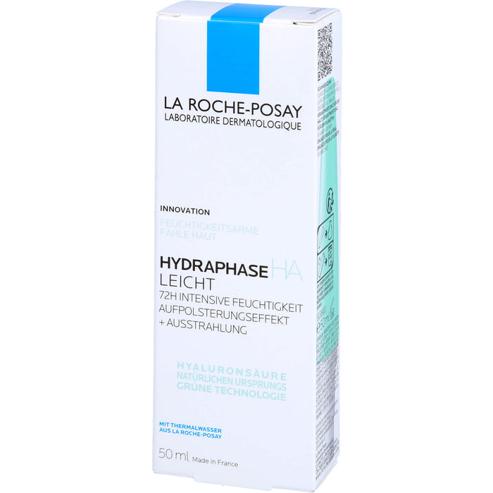 La Roche-Posay Hydraphase HA Leicht 72h intensive Feuchtigkeitspflege mit Aufpolsterungseffekt, 50 ml Cream