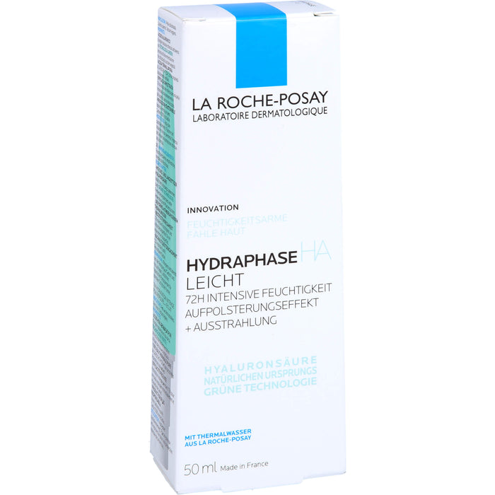 La Roche-Posay Hydraphase HA Leicht 72h intensive Feuchtigkeitspflege mit Aufpolsterungseffekt, 50 ml Cream