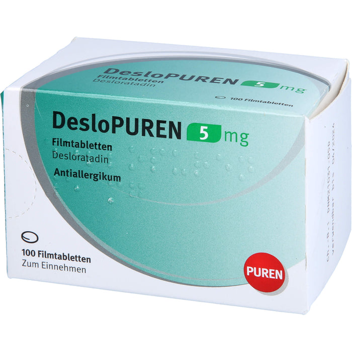 DesloPUREN 5 mg Filmtabletten bei allergischen Reaktionen, 100 St. Tabletten
