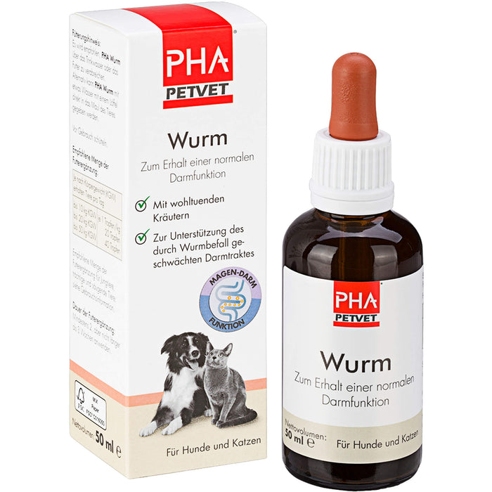 PHA Wurm für Hunde und Katzen, 50 ml TRO