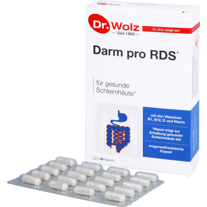 Dr. Wolz Darm Pro RDS Kapseln für gesunde Schleimhäute, 60 St. Kapseln