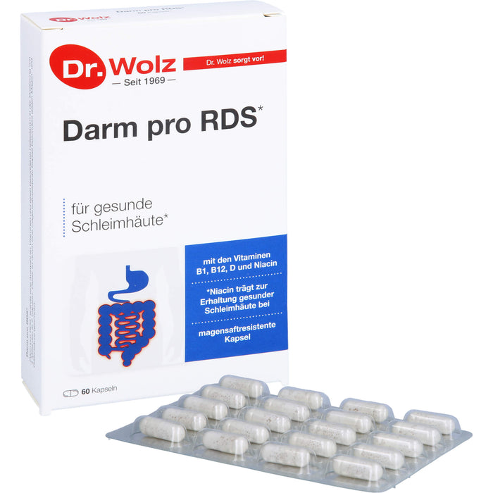 Dr. Wolz Darm Pro RDS Kapseln für gesunde Schleimhäute, 60 St. Kapseln