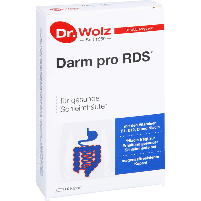 Dr. Wolz Darm Pro RDS Kapseln für gesunde Schleimhäute, 60 St. Kapseln