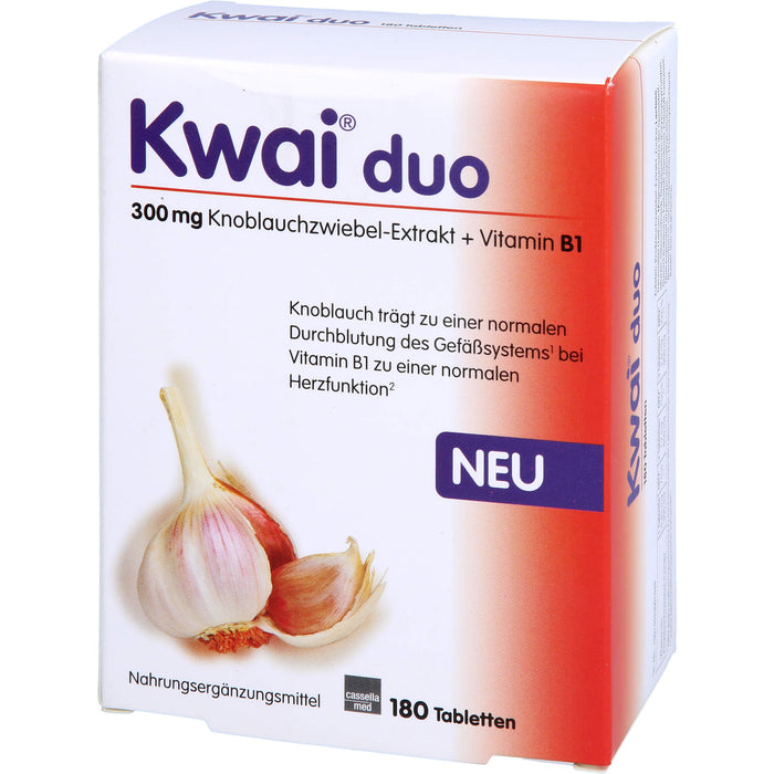 Kwai duo Tabletten für eine normale Durchblutung des Gefäßsystems, 180 pcs. Tablets