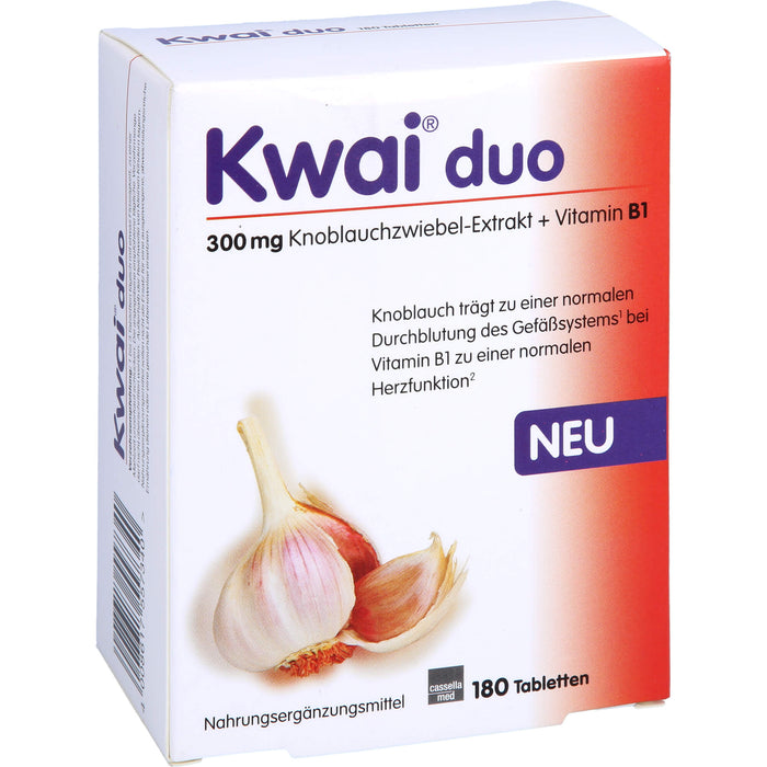 Kwai duo Tabletten für eine normale Durchblutung des Gefäßsystems, 180 pcs. Tablets