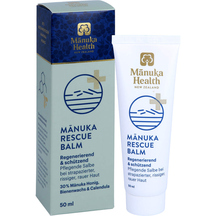 Manuka Health Rescue Balm bei strapazierter und rauer Haut, 50 ml Baume