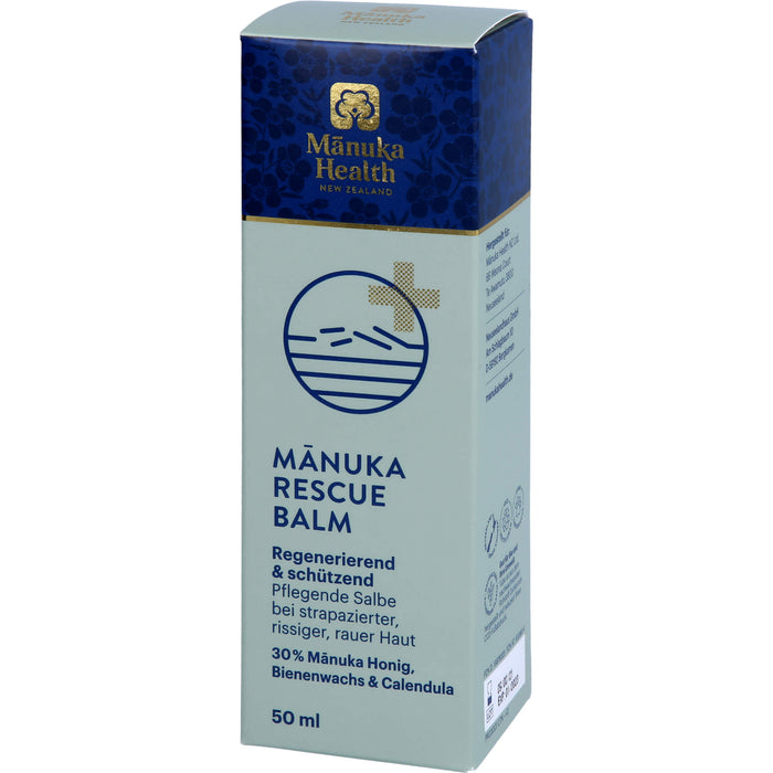 Manuka Health Rescue Balm bei strapazierter und rauer Haut, 50 ml Baume