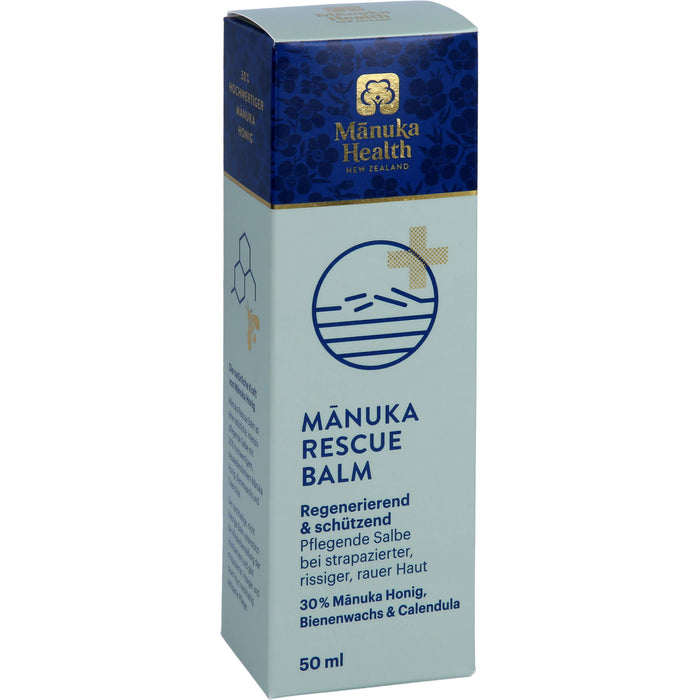 Manuka Health Rescue Balm bei strapazierter und rauer Haut, 50 ml Baume