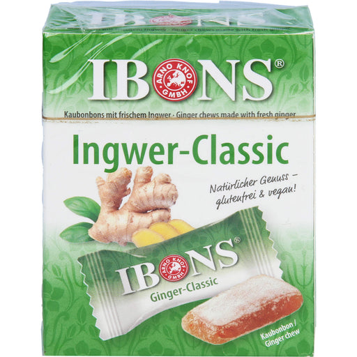 IBONS Ingwer Classic 60g Box Kaubonbons, 60 g BON