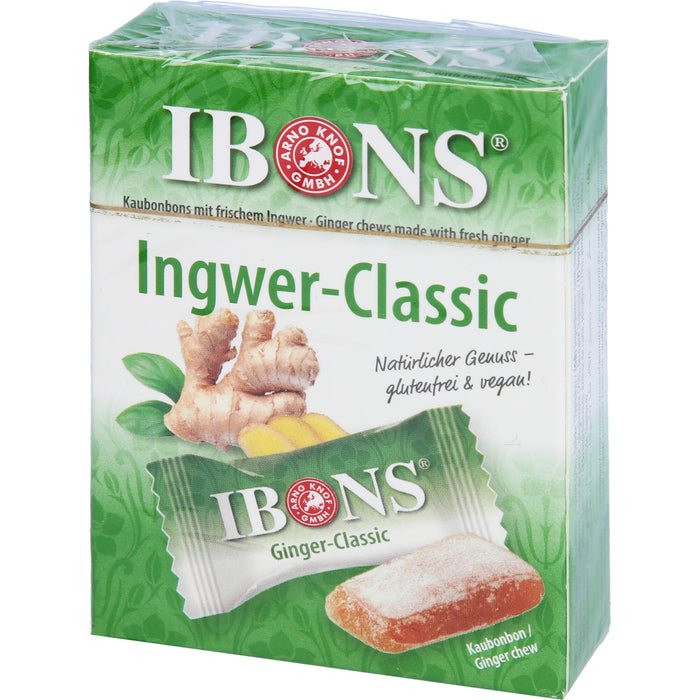 IBONS Ingwer Classic 60g Box Kaubonbons, 60 g BON