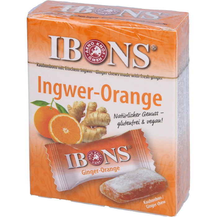 IBONS Ingwer Orange Kaubonbons, 60 g Candies