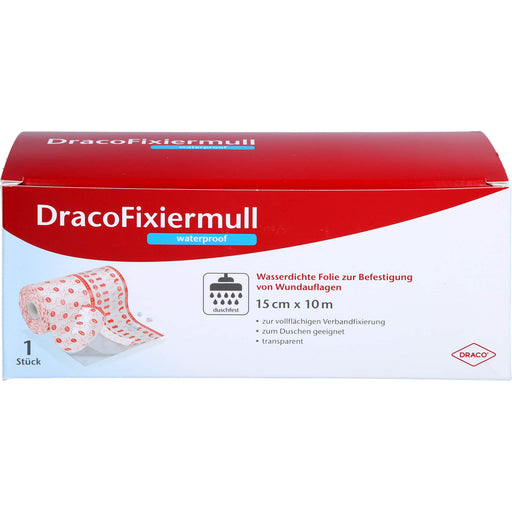 Draco Fixiermull waterproof 15cmx10m, 1 St VER