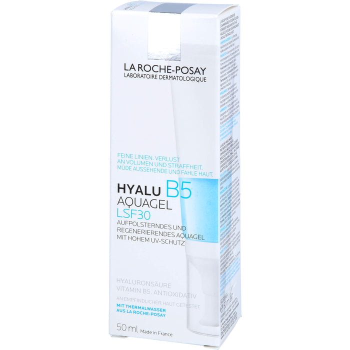 La Roche-Posay Hyalu B5 LSF 30 aufpolsterndes und regenerierendes Aquagel mit hohem Lichtschutz, 50 ml Gel
