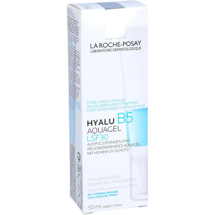 La Roche-Posay Hyalu B5 LSF 30 aufpolsterndes und regenerierendes Aquagel mit hohem Lichtschutz, 50 ml Gel