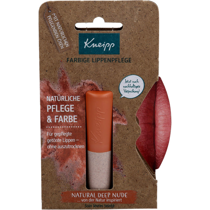 Kneipp farbige Lippenpflege Natural Deep Nude, 3.5 g Stift