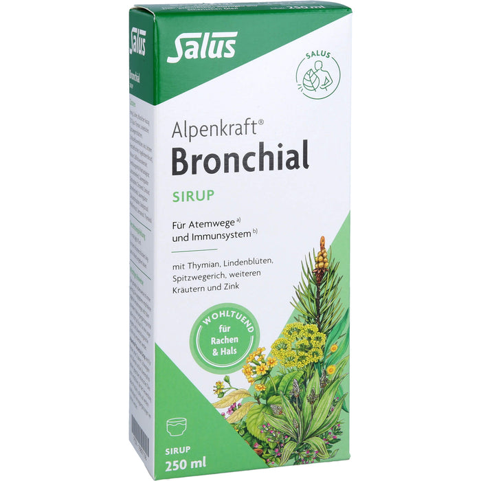 Salus Alpenkraft Bronchial Sirup für Atemwege und Immunsystem, 250 ml Solution