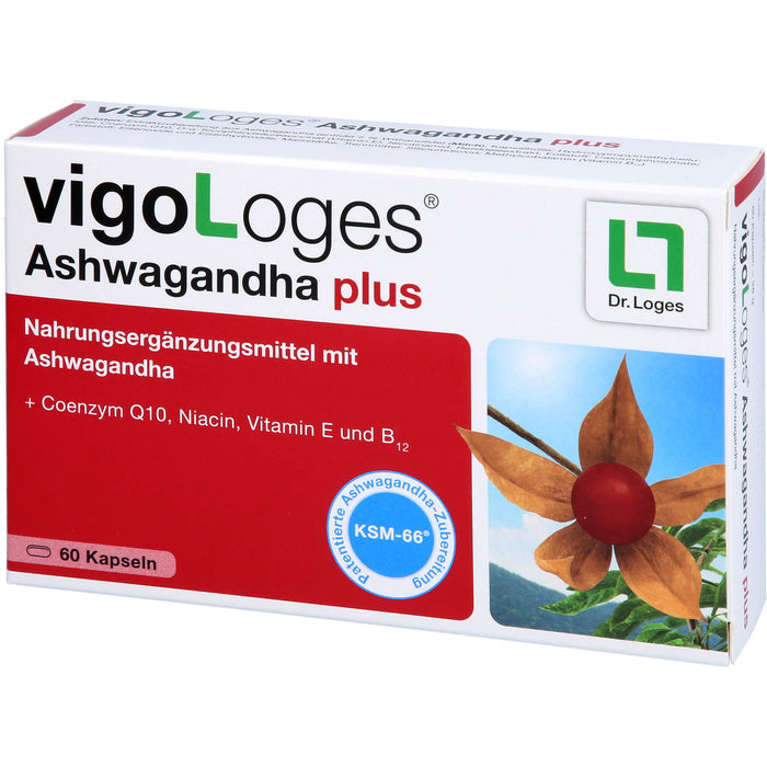 vigoLoges Ashwagandha plus Kapseln, 60 St., 60 pc Capsules