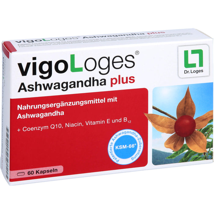 vigoLoges Ashwagandha plus Kapseln, 60 St., 60 pc Capsules