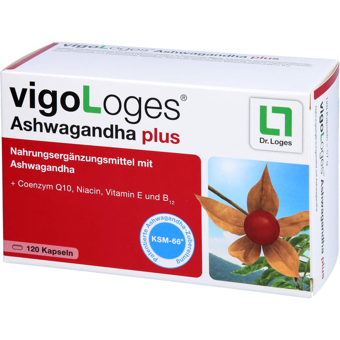 vigoLoges Ashwagandha plus Kapseln, 120 St., 120 pc Capsules