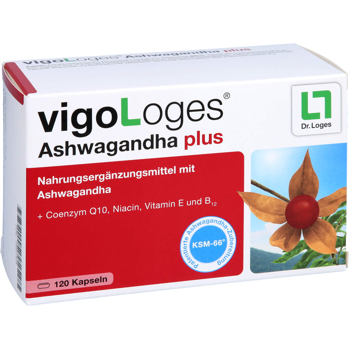 vigoLoges Ashwagandha plus Kapseln, 120 St., 120 pc Capsules