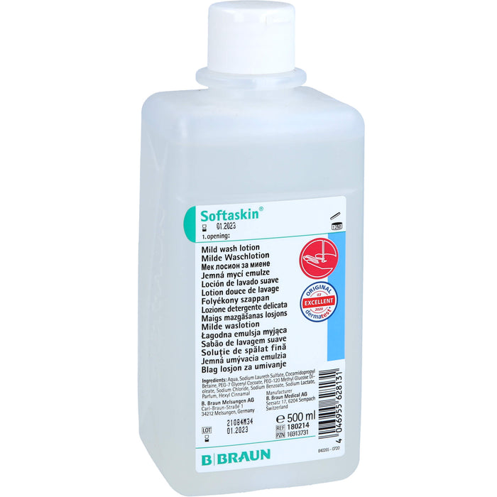 Softaskin Waschlotion Spenderflasche, 500 ml FSE