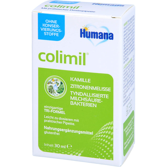 Humana Colimil Lösung mit Kamille, Zitronenmelisse und Milchsäurebakterien, 30 ml Lösung