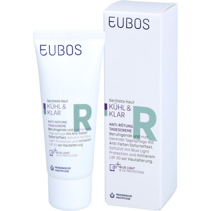 EUBOS KÜHL & KLAR Anti-Rötung Tagescreme LSF 20, 40 ml CRE