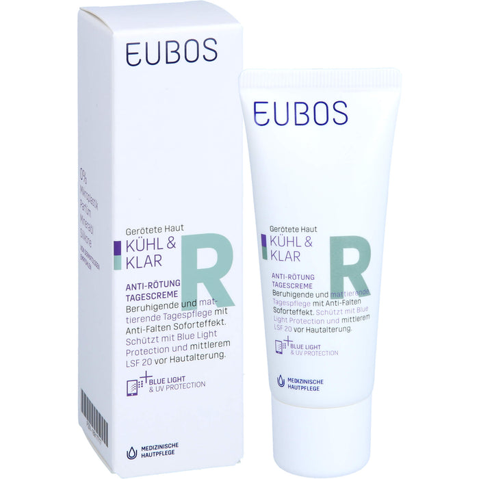 EUBOS KÜHL & KLAR Anti-Rötung Tagescreme LSF 20, 40 ml CRE