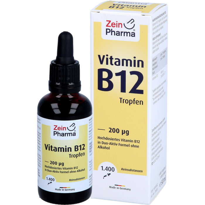 ZeinPharma Vitamin B12 200 µg Tropfen, 50 ml Solution