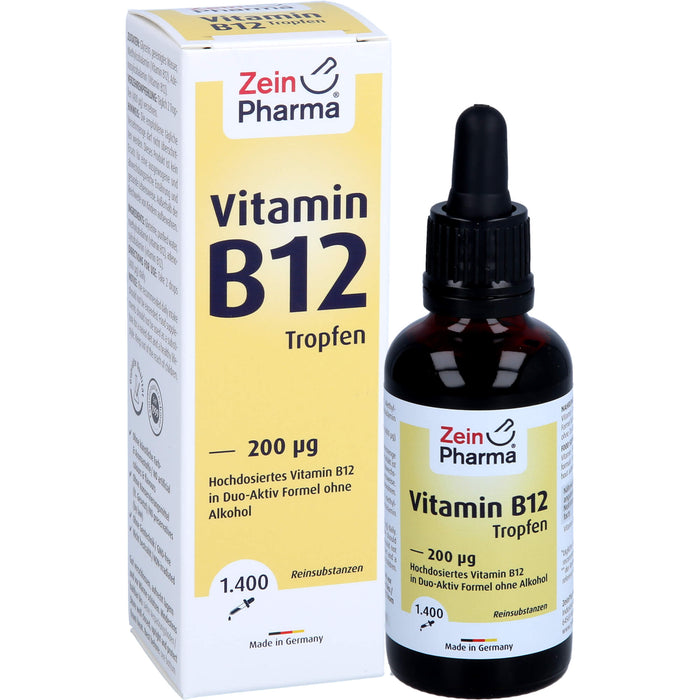 ZeinPharma Vitamin B12 200 µg Tropfen, 50 ml Solution