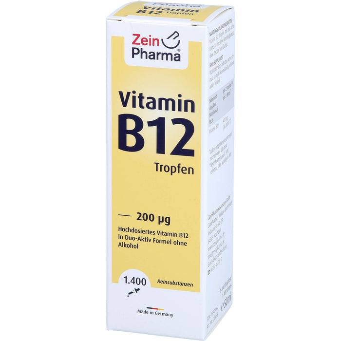 ZeinPharma Vitamin B12 200 µg Tropfen, 50 ml Solution