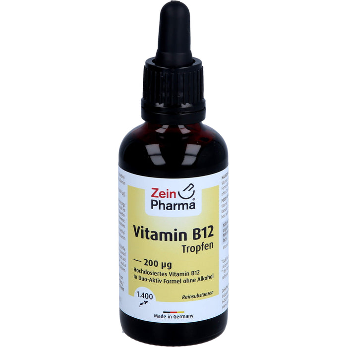 ZeinPharma Vitamin B12 200 µg Tropfen, 50 ml Solution
