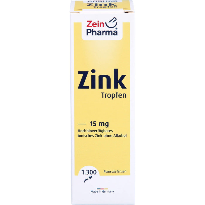 ZeinPharma Zink Tropfen 15 mg, 50 ml Lösung