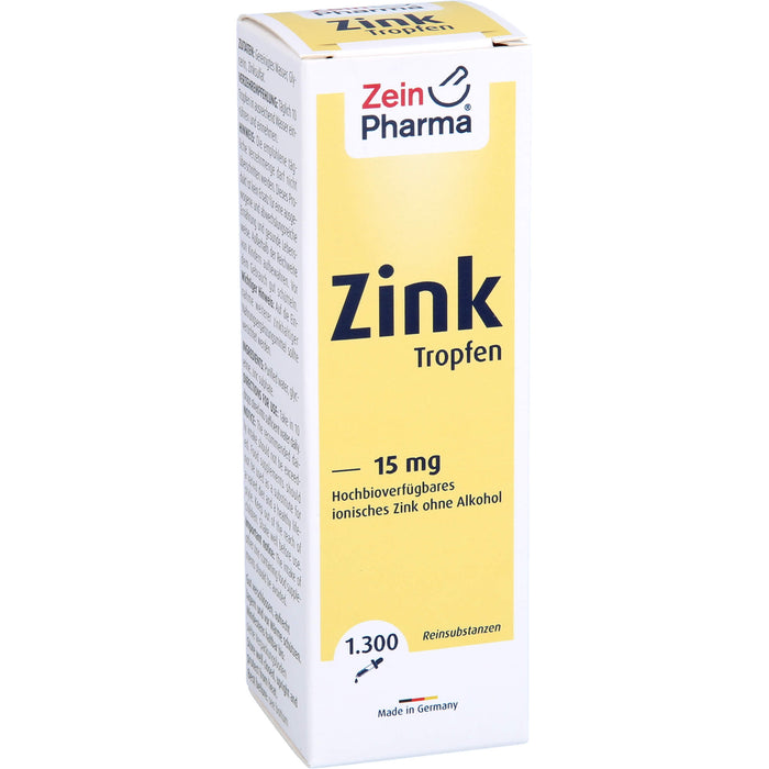 ZeinPharma Zink Tropfen 15 mg, 50 ml Lösung