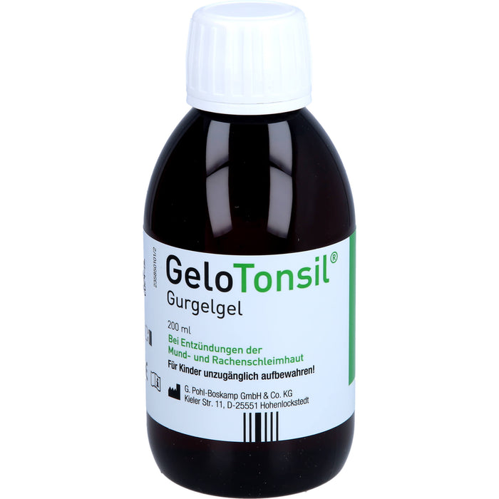 GeloTonsil Gurgelgel bei Entzündungen der Mund- und Rachenschleimhaut, 200 ml Gel