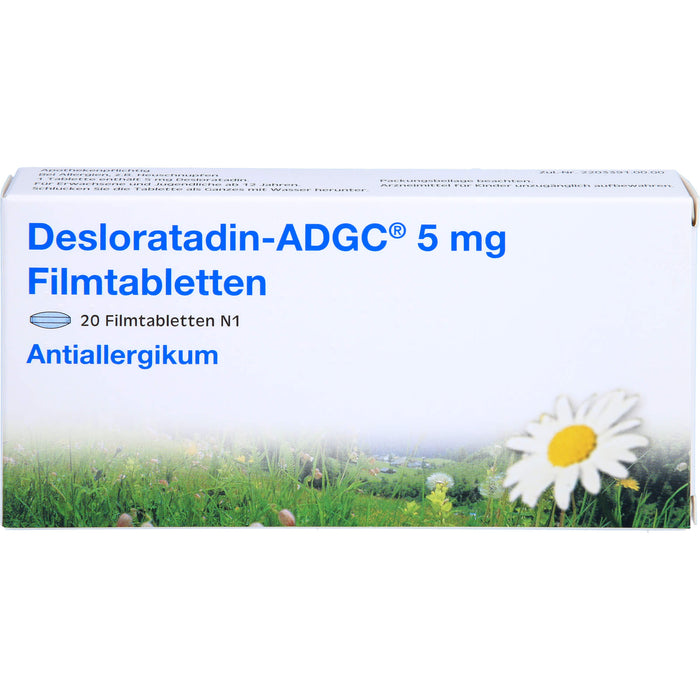 DESLORATADIN ADGC 5 mg Filmtabletten, 20 St. Tabletten