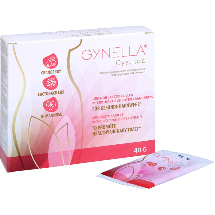 GYNELLA Cystilab Pulver mit lebenden Laktobazillen für gesunde Harnwege, 10 St. Beutel