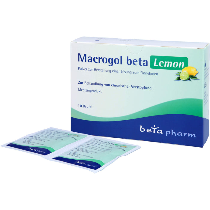 Macrogol Beta Lemon, 10 St PLE