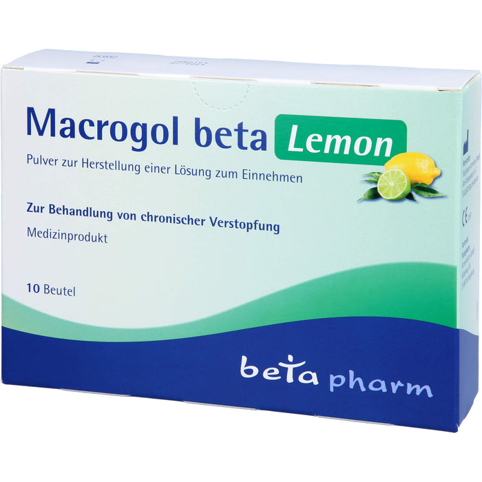 Macrogol Beta Lemon, 10 St PLE