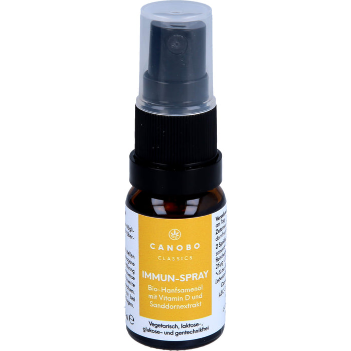 Canobo Bio-Hanfsamenöl Immun-Spray Vitamin D, 10 ml Spray