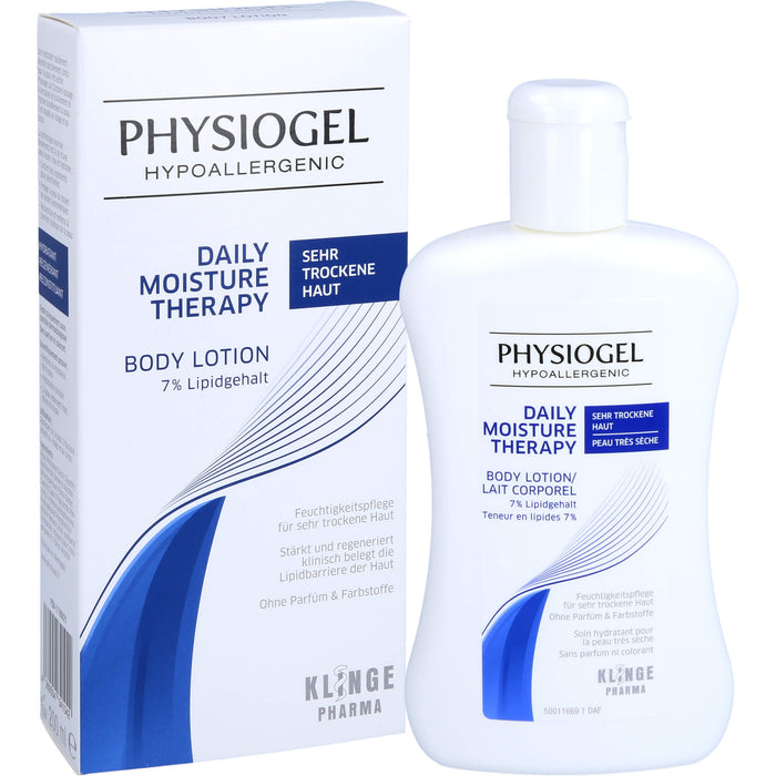 PHYSIOGEL Daily Moisture Therapy Body Lotion für sehr trockene Haut, 200 ml Lotion