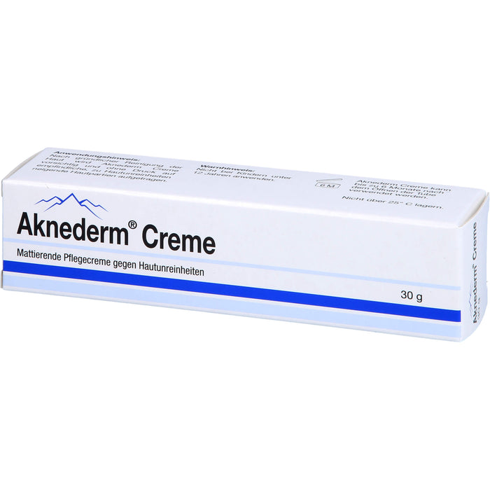 Aknederm mattierende Pflegecreme gegen Hautunreinheiten, 30 g Crème