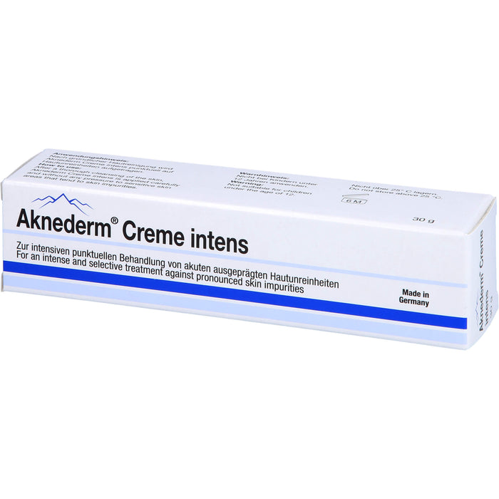 Aknederm Creme intens zur Pflege der Haut bei Unreinheiten, 30 g Crème