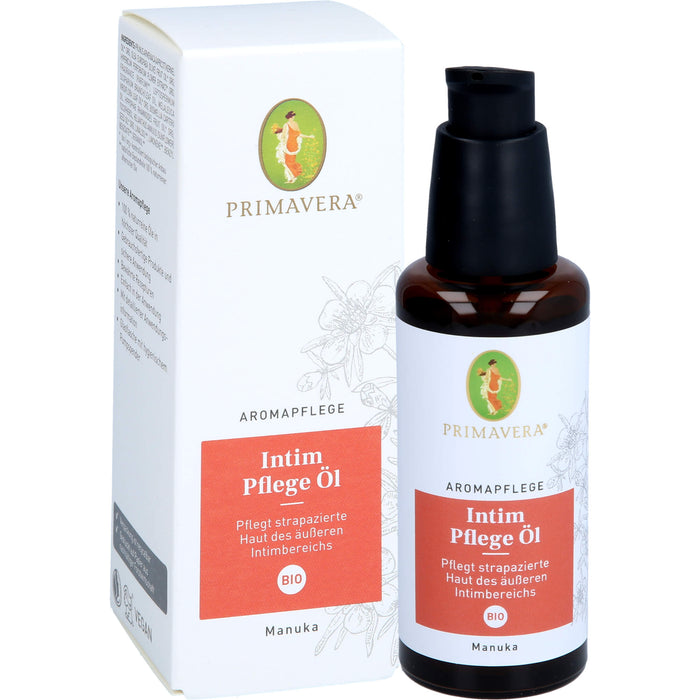 PRIMAVERA Intim Pflege Öl bio Aromapflege pflegt strapazierte Haut des äußeren Intimbereichs, 50 ml Oil